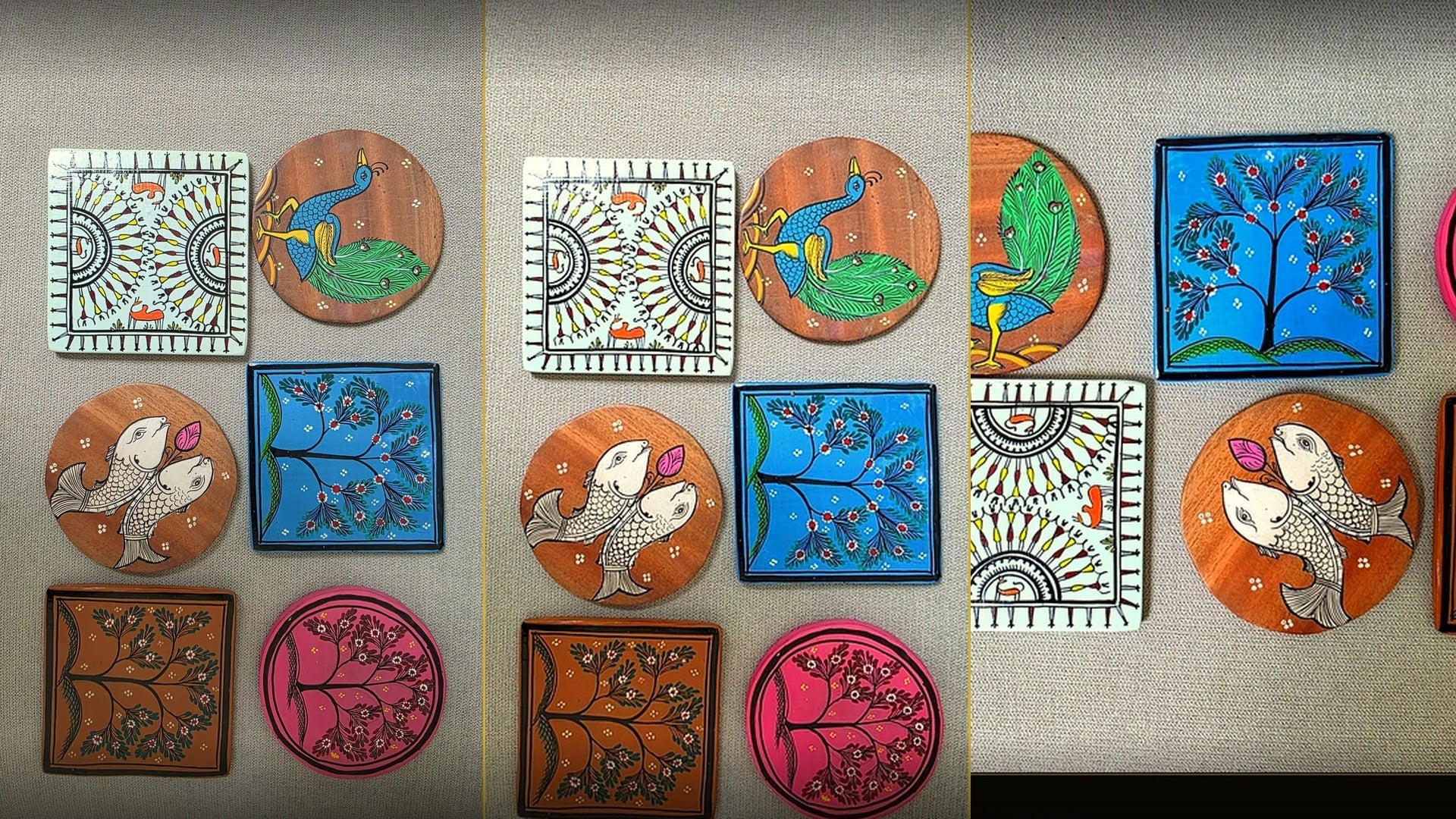 Handcrafted Wooden Coaster Collection