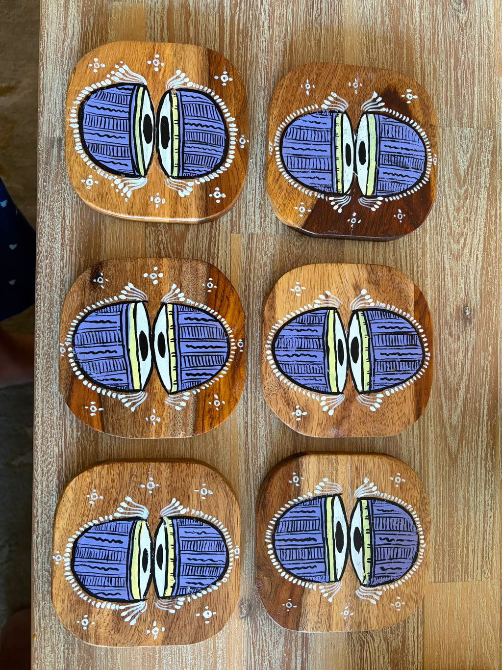 Earthen Rhythm Coaster Set (Set of 6)