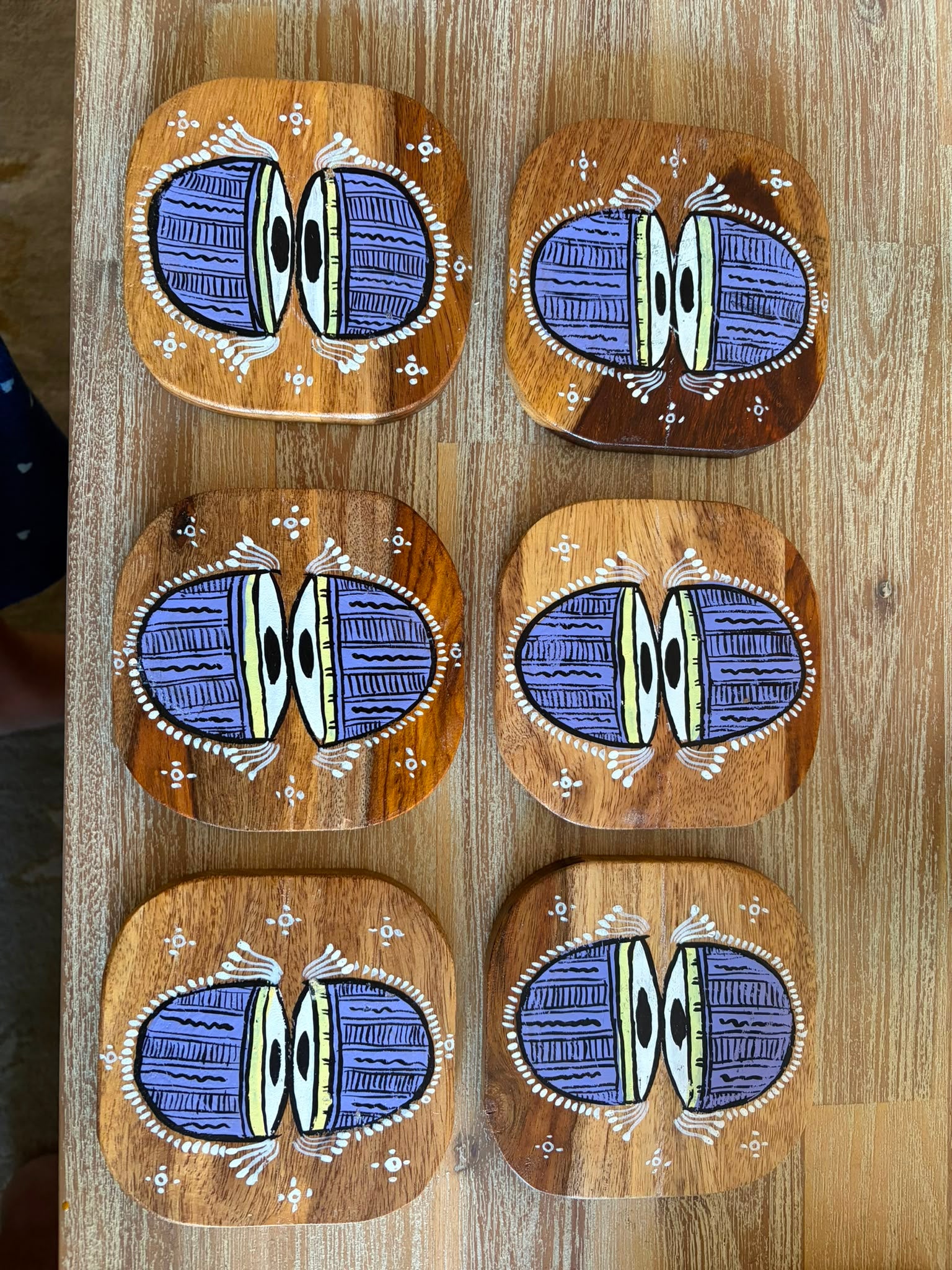 Earthen Rhythm Coaster Set (Set of 6)