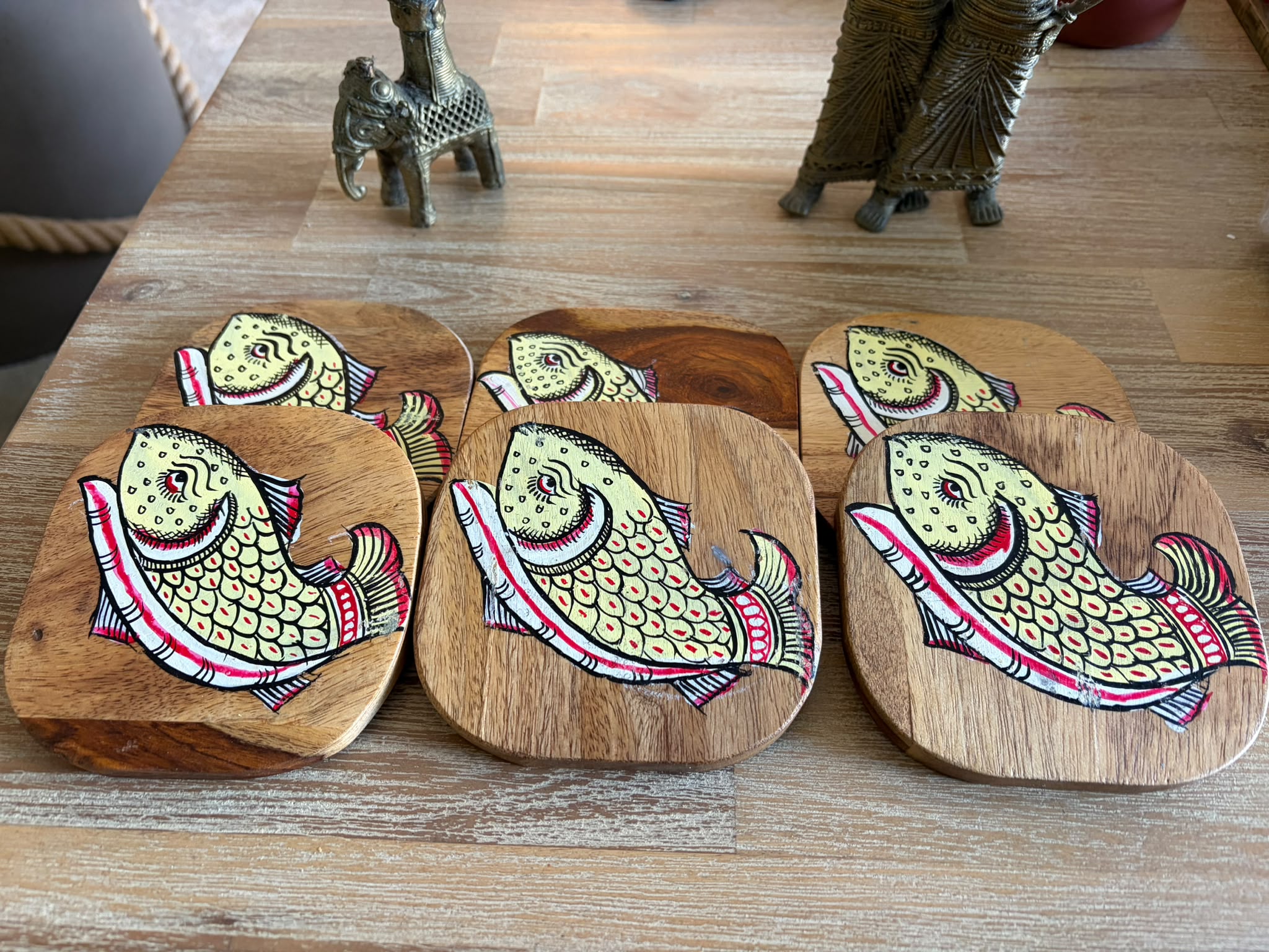 Prosperity Fish Coaster Set (Set of 6)