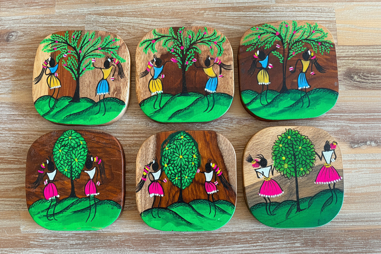 Life Beneath the Banyan Coaster Set (Set of 6)