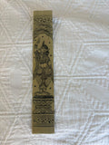Dancing Lady Bookmark – Grace in Motion – Hand-Drawn Pattachitra on Palm Leaf
