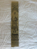 Classical Dancer Bookmark – Celebrating India's Timeless Performing Arts – Hand-Drawn Pattachitra on Palm Leaf